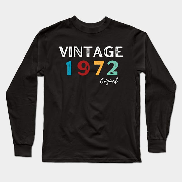 Vintage 1972 Long Sleeve T-Shirt by TeeNZ